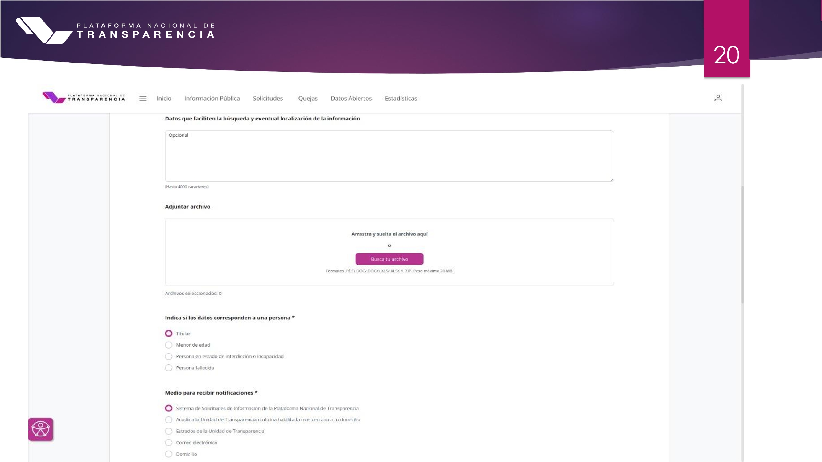 Página 20